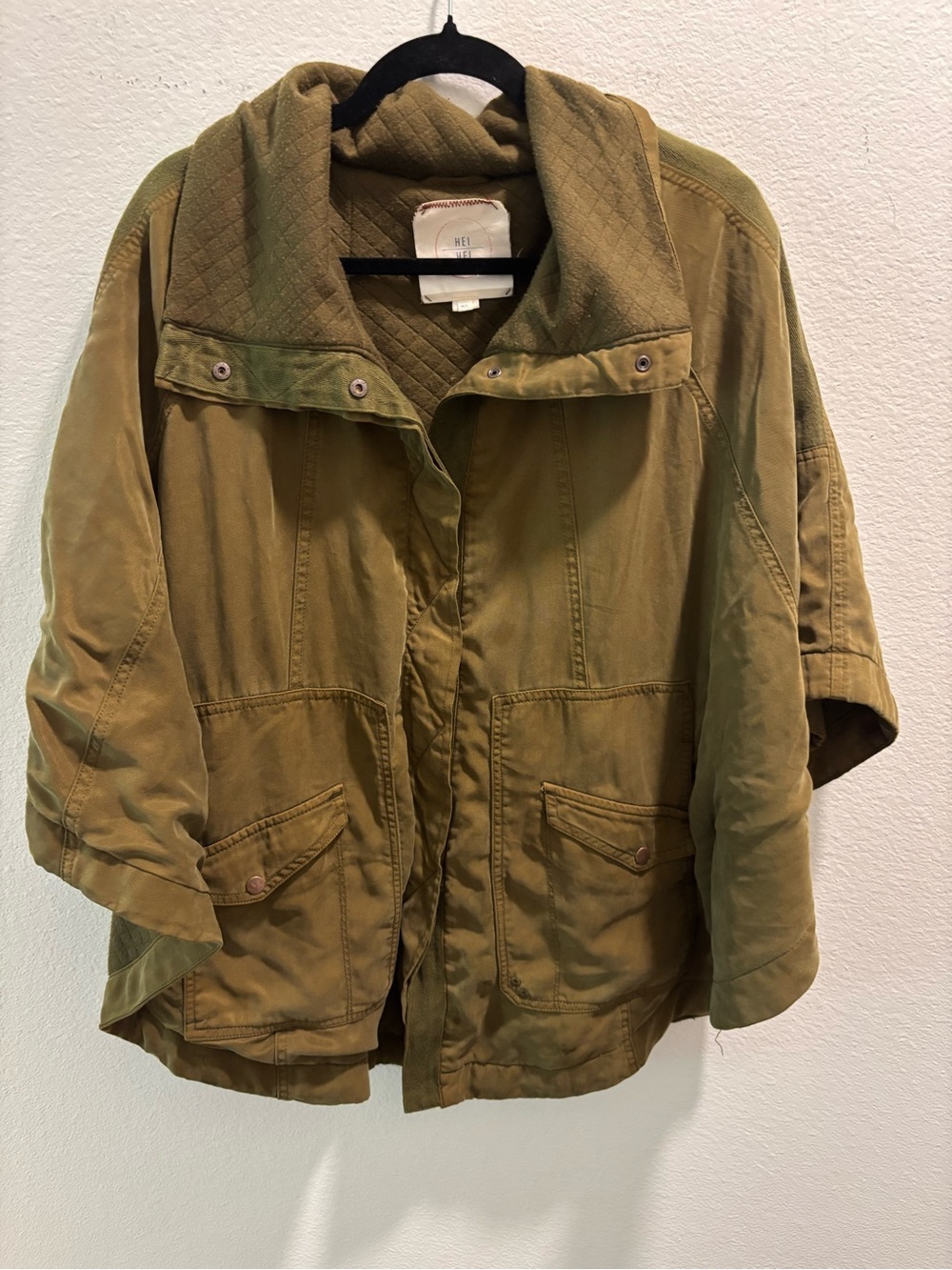 Hei Hei Anthropologie Army Green Dolman Sleeve Jacket Slouchy Bohemian M/L